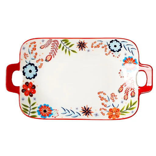Title 7, Home American Tableware Hand Drawn Creative Flo...