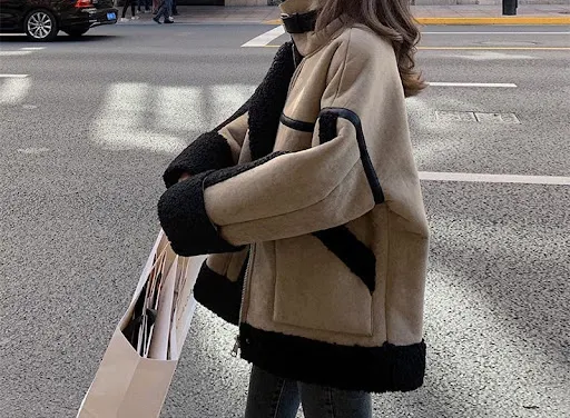 Title 9, Womens Fur Thickened Lamb Wool Coat for ultima...