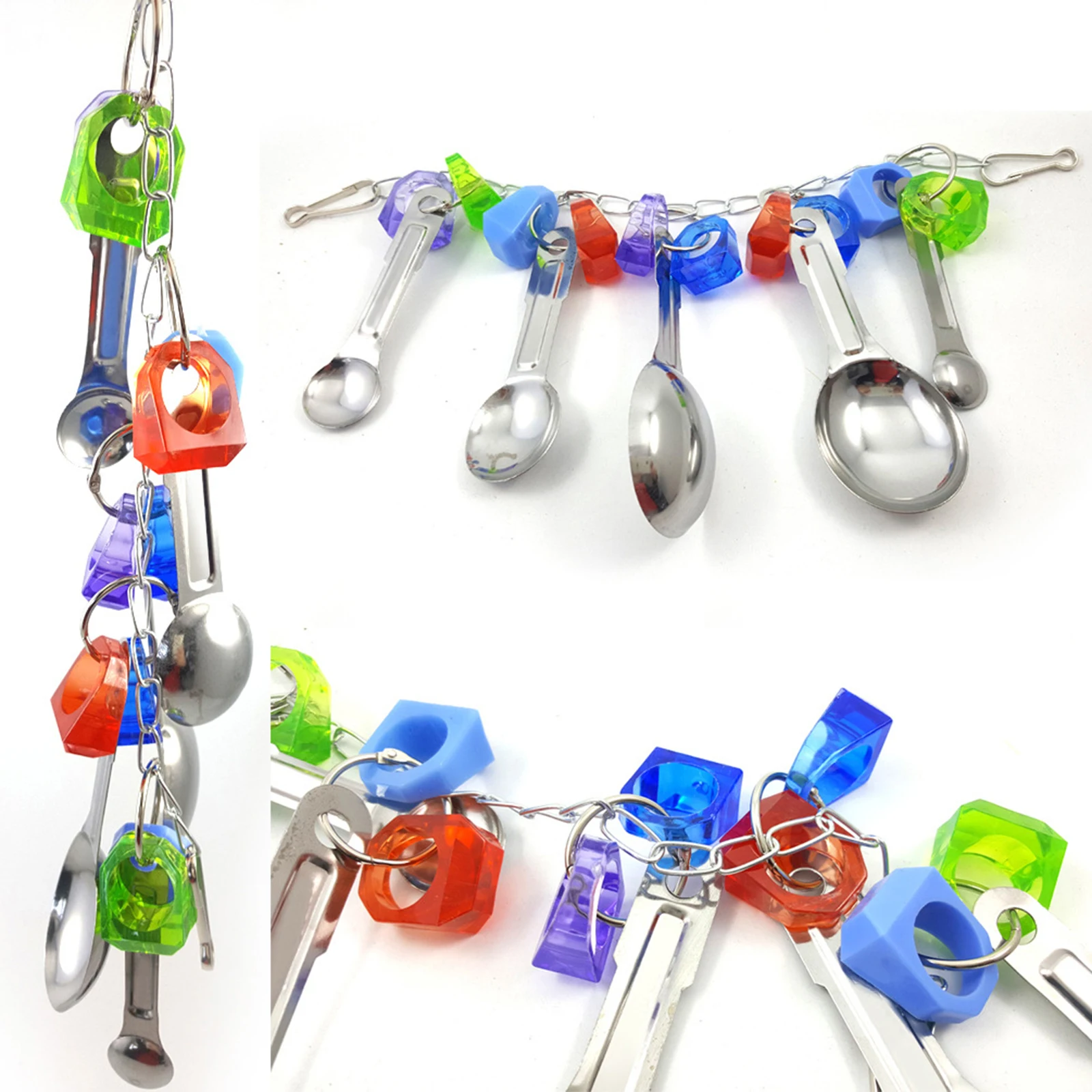 Title 5, Parrot Toy Chewing Toy Birds Cage Hanging Toy P...
