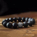 Pulseira anel único étnica retrô com contas de ervas. Estilo boho e natural para um visual autêntico e cheio de personalidade. Leve a natureza com você. — foto 16