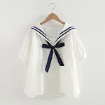 White And Dark Blue Tie