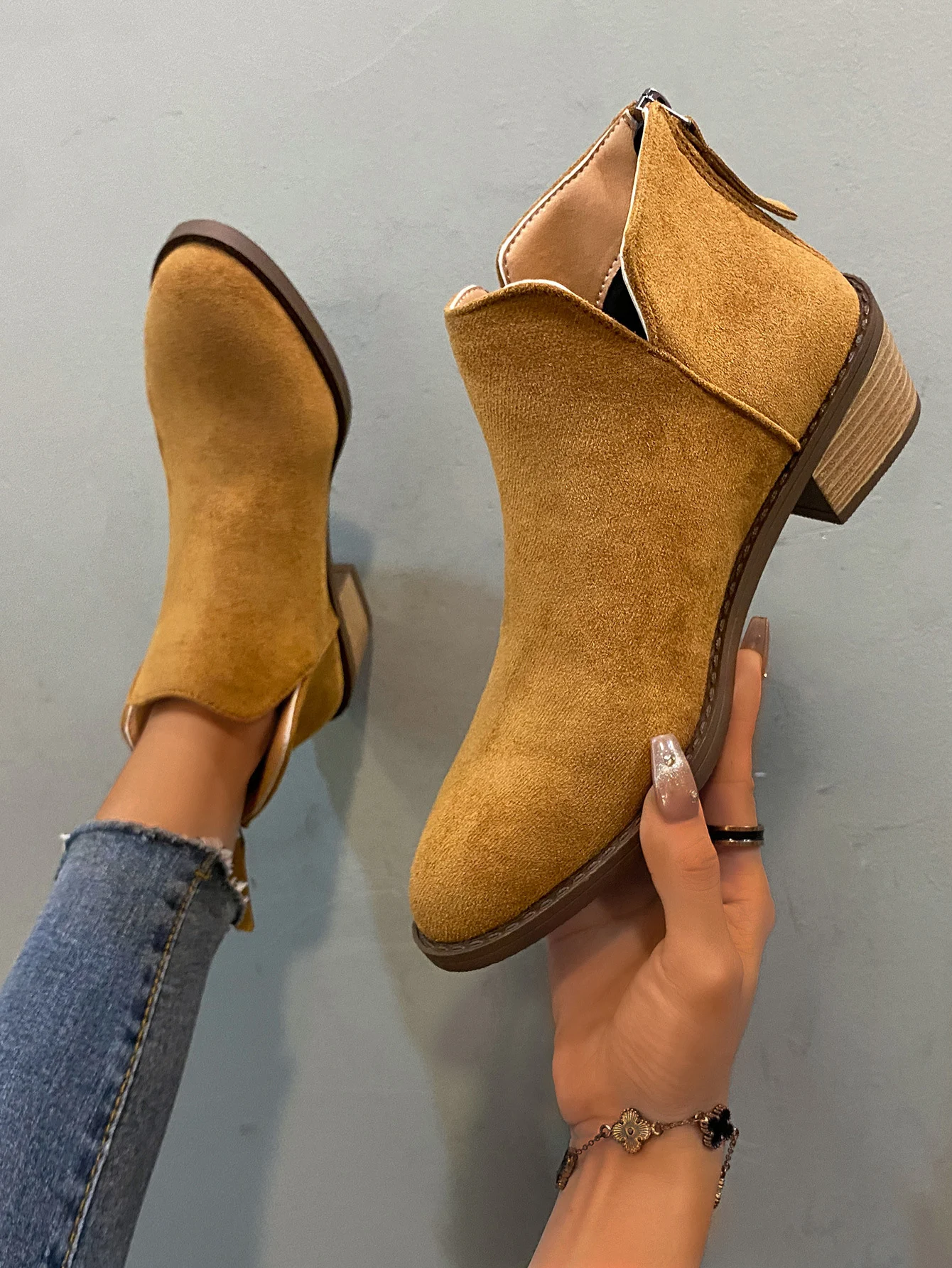 Title 12, Martin Womens Plus Size Pointed Ankle Boots, c...