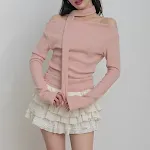 Women's Girlish Style Light-Colored Scarf Top Lightweight & Airy Summer Essential Versatile Fashionable Comfortable Easy — photo 1
