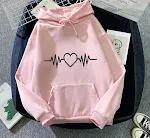 Fleece-lined Hoodie Sweater Couple's Tops Loose Warm & cozy Ideal for autumn & winter Relaxed casual style perfect for c — photo 12