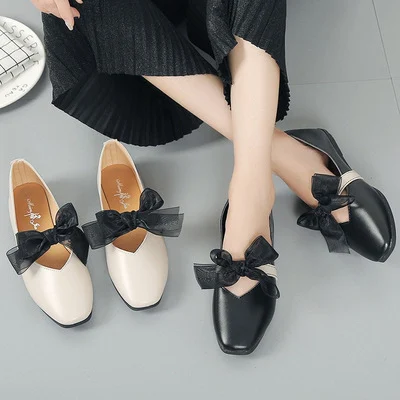Bow tie flat casual women's shoes, offering all-day comfort and a stylish everyday look. Perfect for any occasion, provi — photo 2
