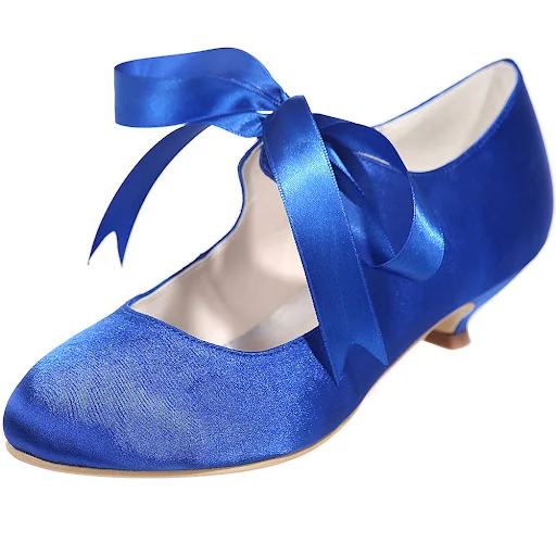Title 6, Fashionable Satin Dance Shoes with Lace Up Desi...
