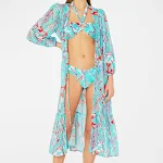 Women's Slim Split Floral Bikini Suit. Flattering swimwear perfect for beach or pool days. Enjoy sun and style with this — photo 11