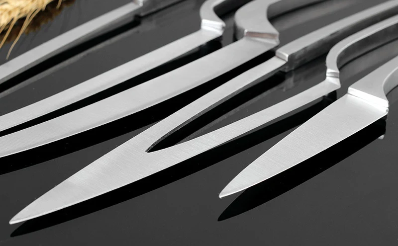 Title 1, Four-Piece Set of Stainless Steel Integrated Kn...