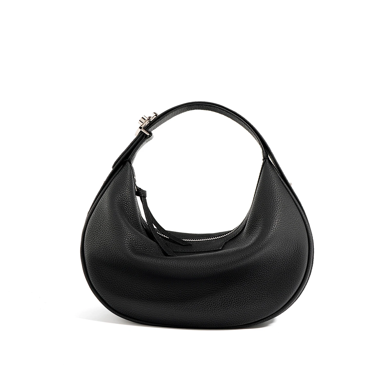 Bolsa de ombro feminina em couro bovino de camada superior, simples e elegante, ideal para uso diário e combinações. — foto 7