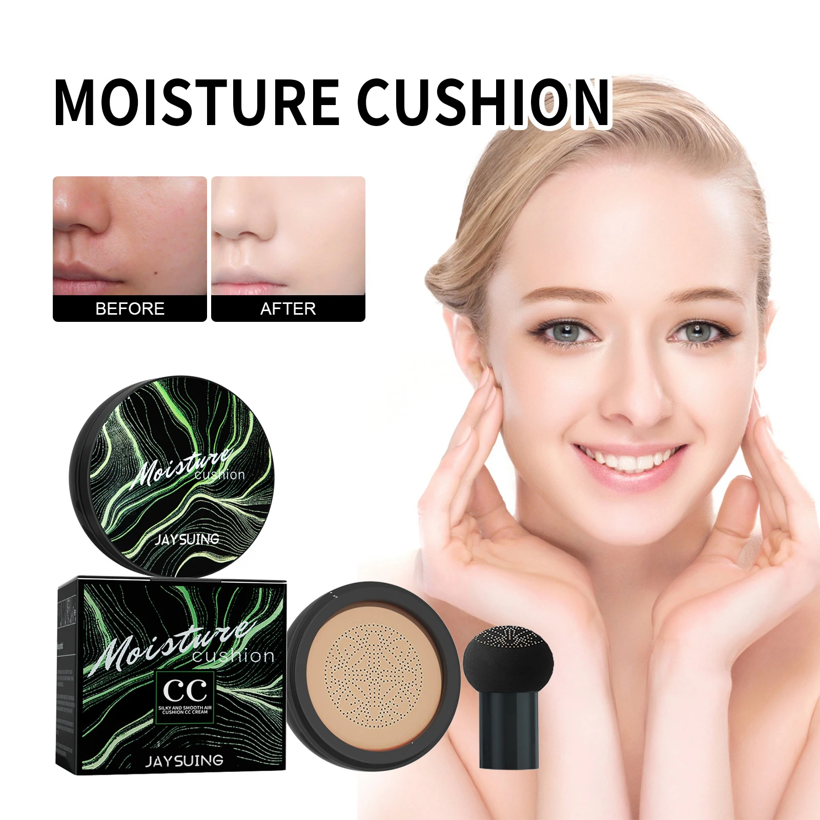 Title 4, Mushroom-shaped Haircut Air Cushion Foundation ...