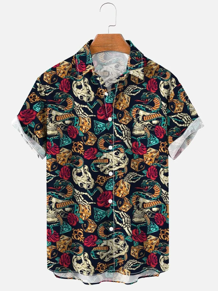 3D Fashion Summer Casual Printed Men's Shirt. Stay cool and stylish this summer with a comfortable and unique design. Pe — photo 2