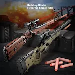 Fuzil de Precisão Robusto Montado com Blocos de Montar Puzzle. Construa e divirta-se! Desenvolve habilidades motoras e oferece uma experiência de jogo envolvente. — foto 6