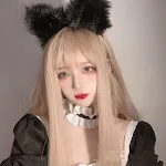 Black Fox Ear hairband