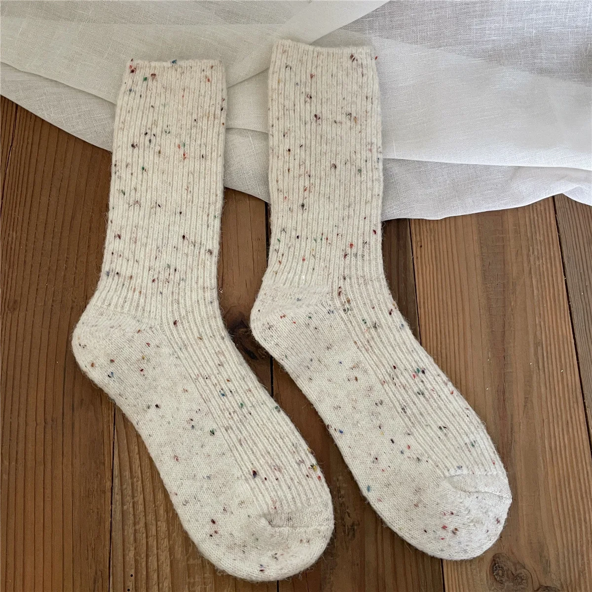 Title 4, Thickened Wool Socks For Warmth In Winter