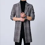 Men's Mid-length Coat Youth Plus Size Jacket Warm Winter Wear Stylish Comfort Fit Modern Casual Design Perfect for Cold — photo 1