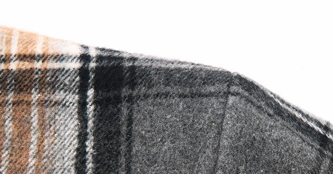 Title 4, Fleece jacket zipper cardigan casual plaid. A c...