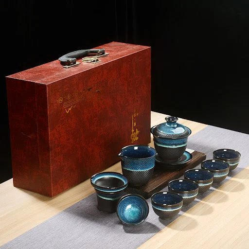 Title 6, Jumping Sword Tianmu Jun Kiln Jianzhan Tea Set ...