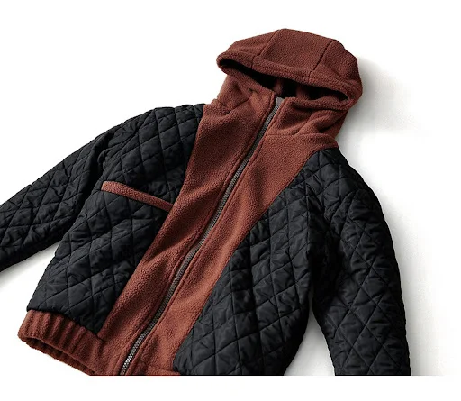 Title 3, Winter Hooded Cardigan - Warm houden, Effen Kle...