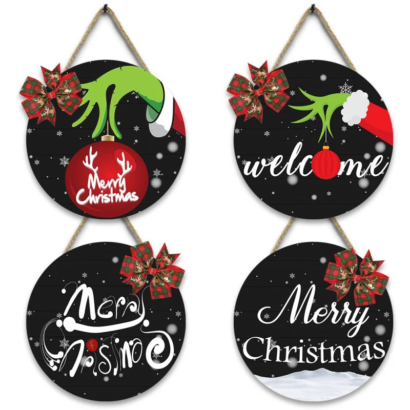 Christmas Wooden Welcome Door Sign for Eve, adding festive charm to your home. A perfect way to welcome guests during th — photo 4