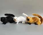 Enfeites Feng modelo de doninha simulada Artesanato de animais Adereços ideais para decoração, presentes criativos e projetos manuais. — foto 2