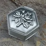 Rose flower hexagon