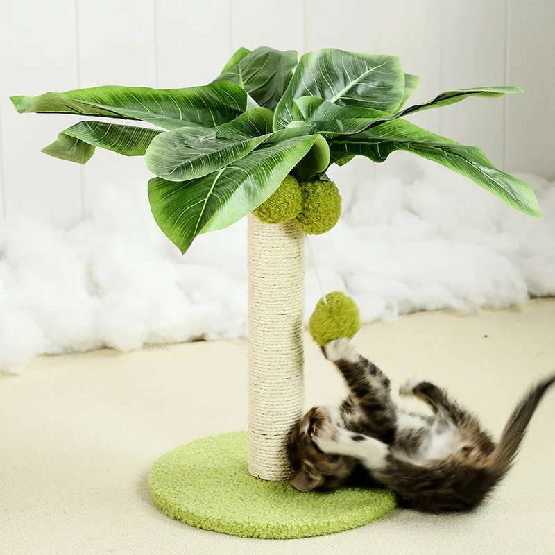 Title 3, Cat Scratching Post with Dangling Balls For Kit...
