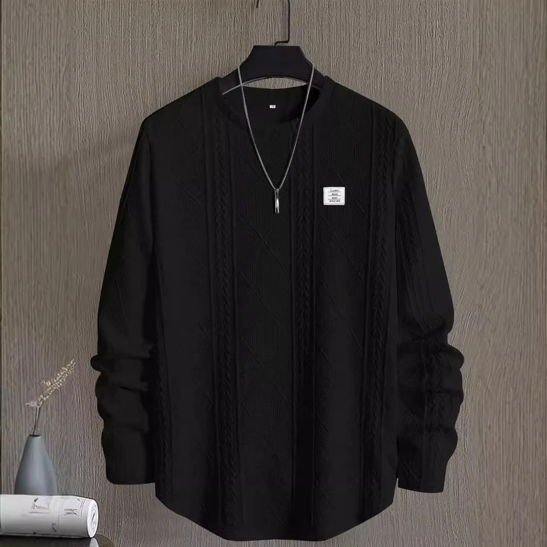 Title 7, Moletom casual masculino com colagem de letras ...