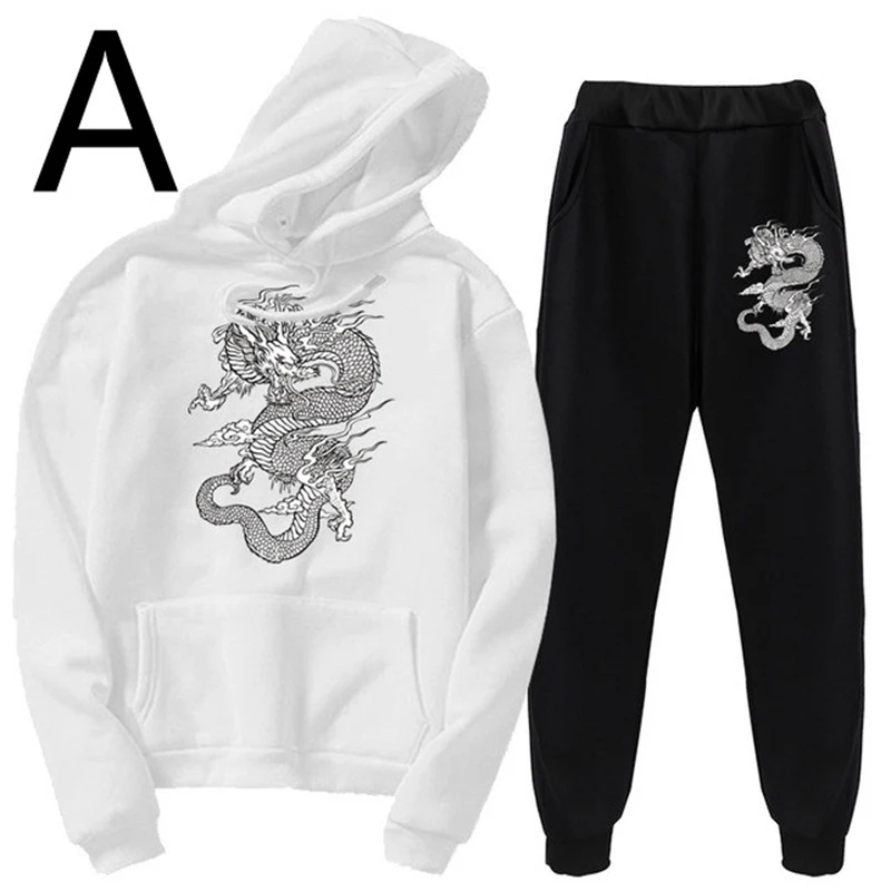 Conjunto de duas peças esportivo e de lazer com estampa em fleece, perfeito para atividades esportivas e momentos de lazer, confortável e estiloso para você. — foto 4
