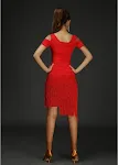 Saia feminina de cor sólida com franjas irregulares Elegância e estilo em uma peça única. Ideal para looks modernos e cheios de personalidade, confortável e fashion. — foto 7