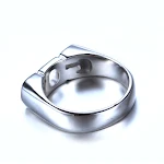 Anel de Letra de Aço Inoxidável GOD Simples Anel de Titânio. Design elegante e durável, perfeito para expressar sua fé com estilo. — foto 2