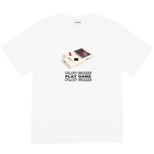 Title 2, Hong Kong Style Fun Printed Loose Round Neck T-...