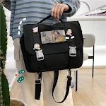 Mochila feminina de viagem ao ar livre, grande capacidade, para estudantes, portátil, de um ombro só, diagonal, ideal para viagens. — foto 9