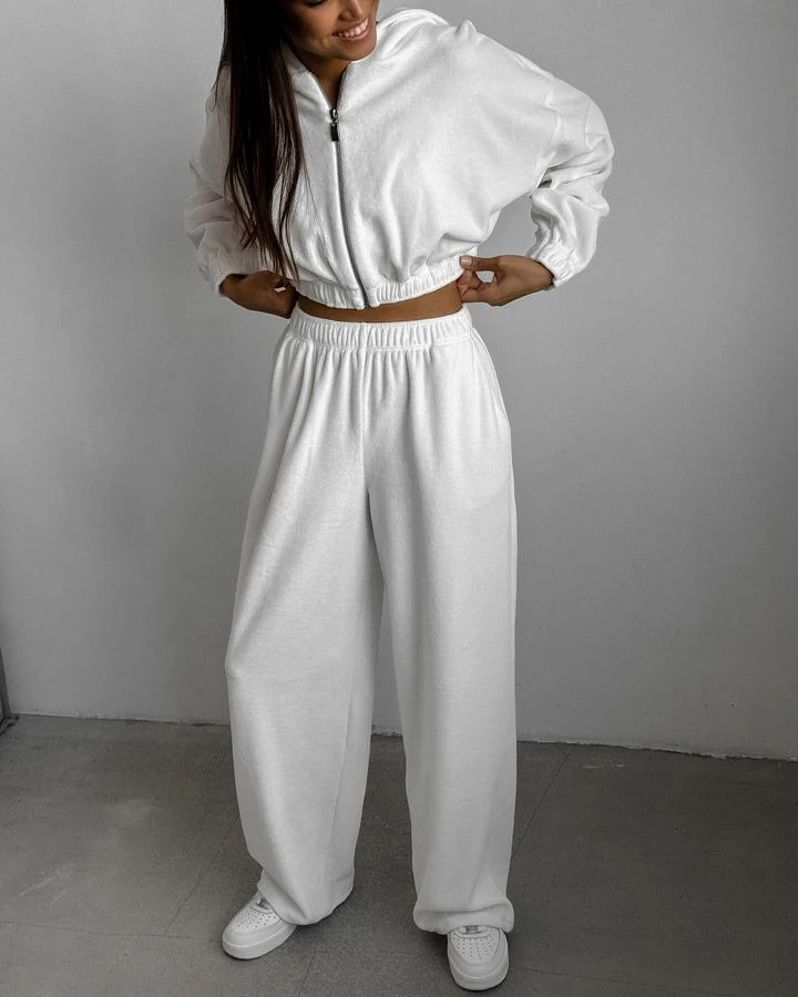 Title 10, Moda feminina casual solto com capuz gola suéte...