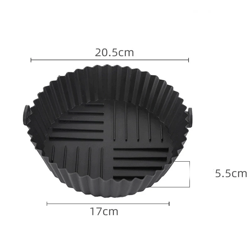 Edible Silicone Round Air Fryer Tray Cook healthy meals, easy cleaning, and no waste with this air fryer accessory. Enjo — photo 11