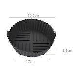 Edible Silicone Round Air Fryer Tray Cook healthy meals, easy cleaning, and no waste with this air fryer accessory. Enjo — photo 11
