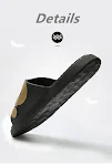 Men's Home Slippers Summer Beach Question Mark Indoor Male Slides Soft Non-slip Bottom Shoes Comfortable Footwear — photo 6