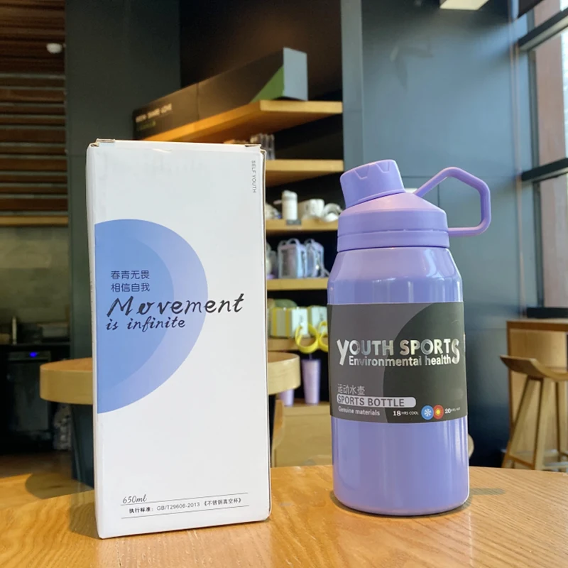 Title 14, 1000ml 304 Stainless Steel Portable Thermal Wat...