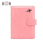 Anti-theft Swipe Passport Leather Ticket Clip Buckle Multi-card Flight Wallet Secure Travel Protection. — photo 5