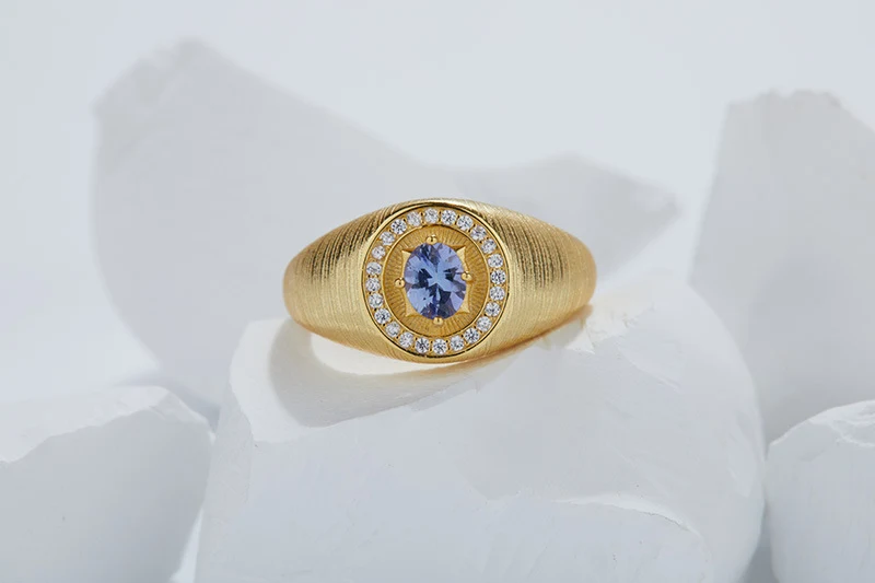 Anel de zircônia S925 em prata esterlina, um presente perfeito e duradouro. Elegância e brilho para mulheres, ideal para compromissos e uso diário. — foto 2