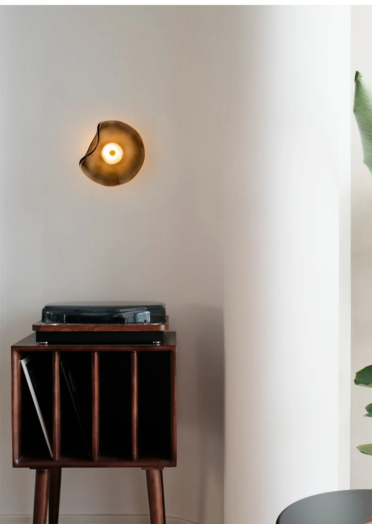 Title 8, Bedroom Bedside Decoration Round Wall Lamp. Pro...