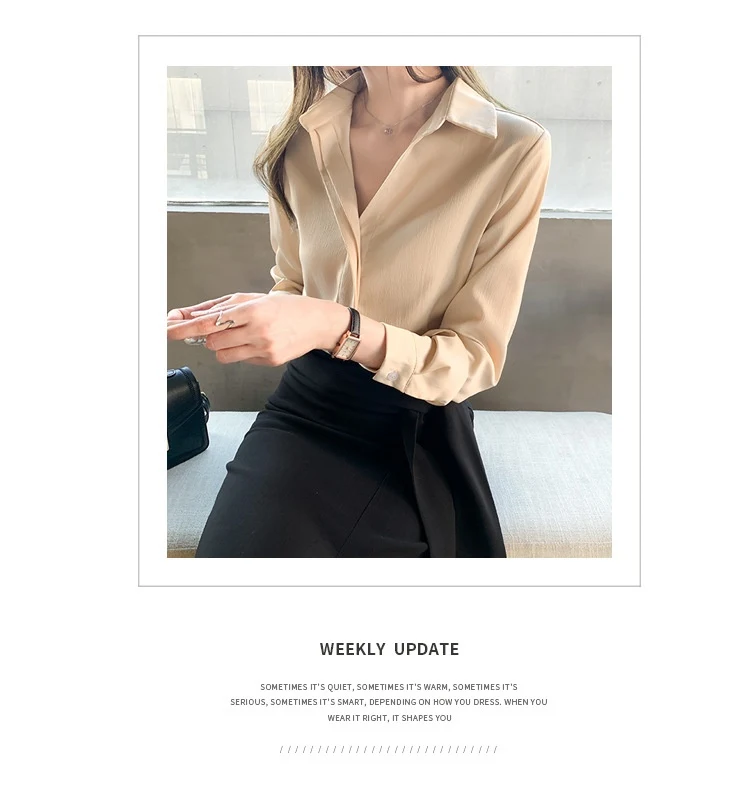 Autumn Clothing Korean Style Design Long Sleeve Casual Shirt — photo 5