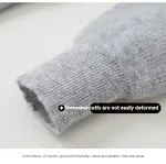 Suéter casual folgado de cashmere com capuz de lã, que rejuvenesce, para um conforto aconchegante e visual moderno em seu dia a dia. — foto 4