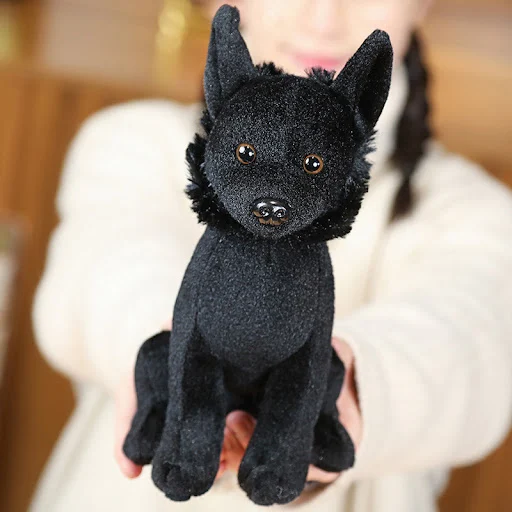 Title 4, Boneca de pelúcia Criativa de Cachorro Preto, u...