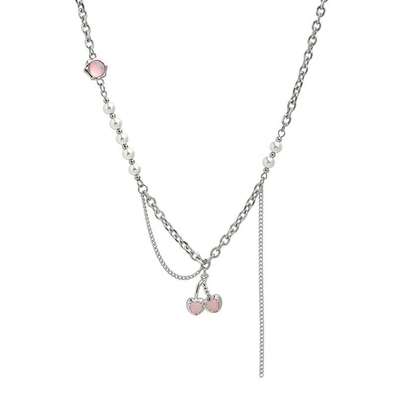 Title 5, Parelstiksels kersen ketting voor het sleutelbe...