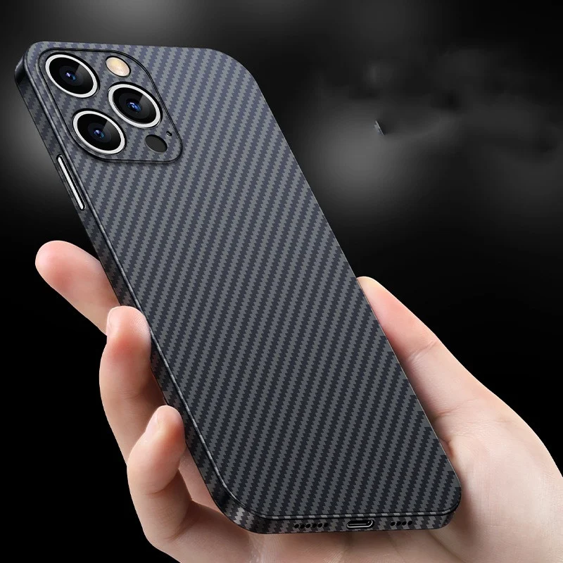 Title 4, 12 Pro Max Carbon Fiber Pattern Ultra-thin Hard...