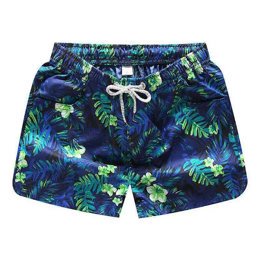 Title 5, Loose Casual Surf Print Summer Beach Shorts for...