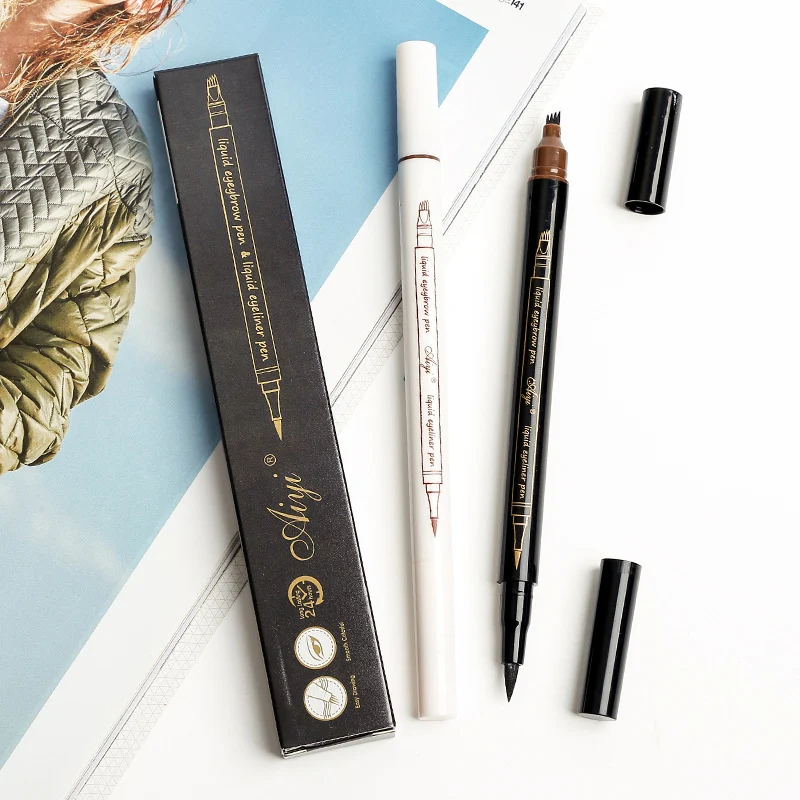 Title 5, Dual-ended black and white eyebrow pencil. Prec...
