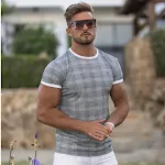T-shirt da uomo manica corta girocollo casual fitness ad asciugatura rapida. Perfetta per l'allenamento e il tempo libero. — foto 3