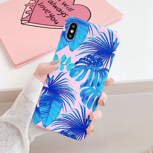 Title 5, Capinha para celular com estampa de folha de ba...