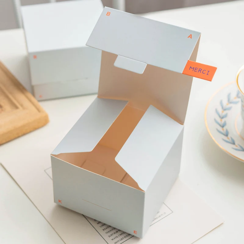 Title 4, Small Square Box for Baking Handmade Nougat Sno...